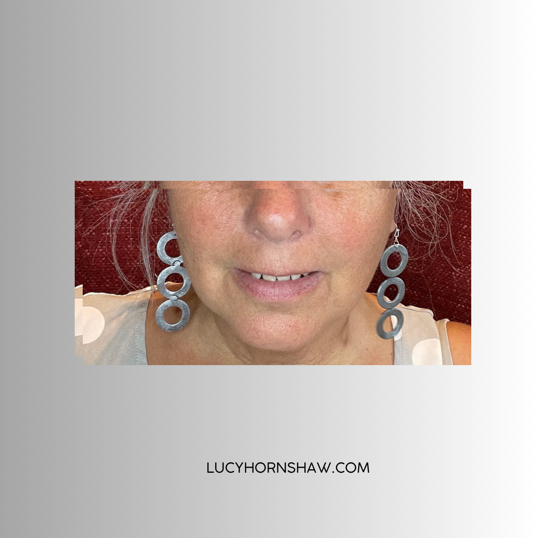 3 steel rings earrings