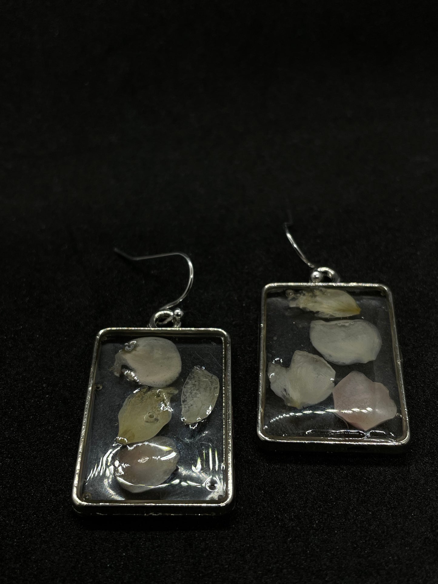 Myrtle & resin disc earrings