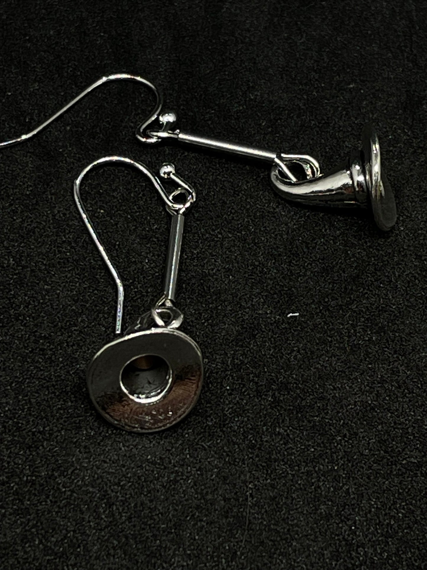 Witches hat charm drop earrings