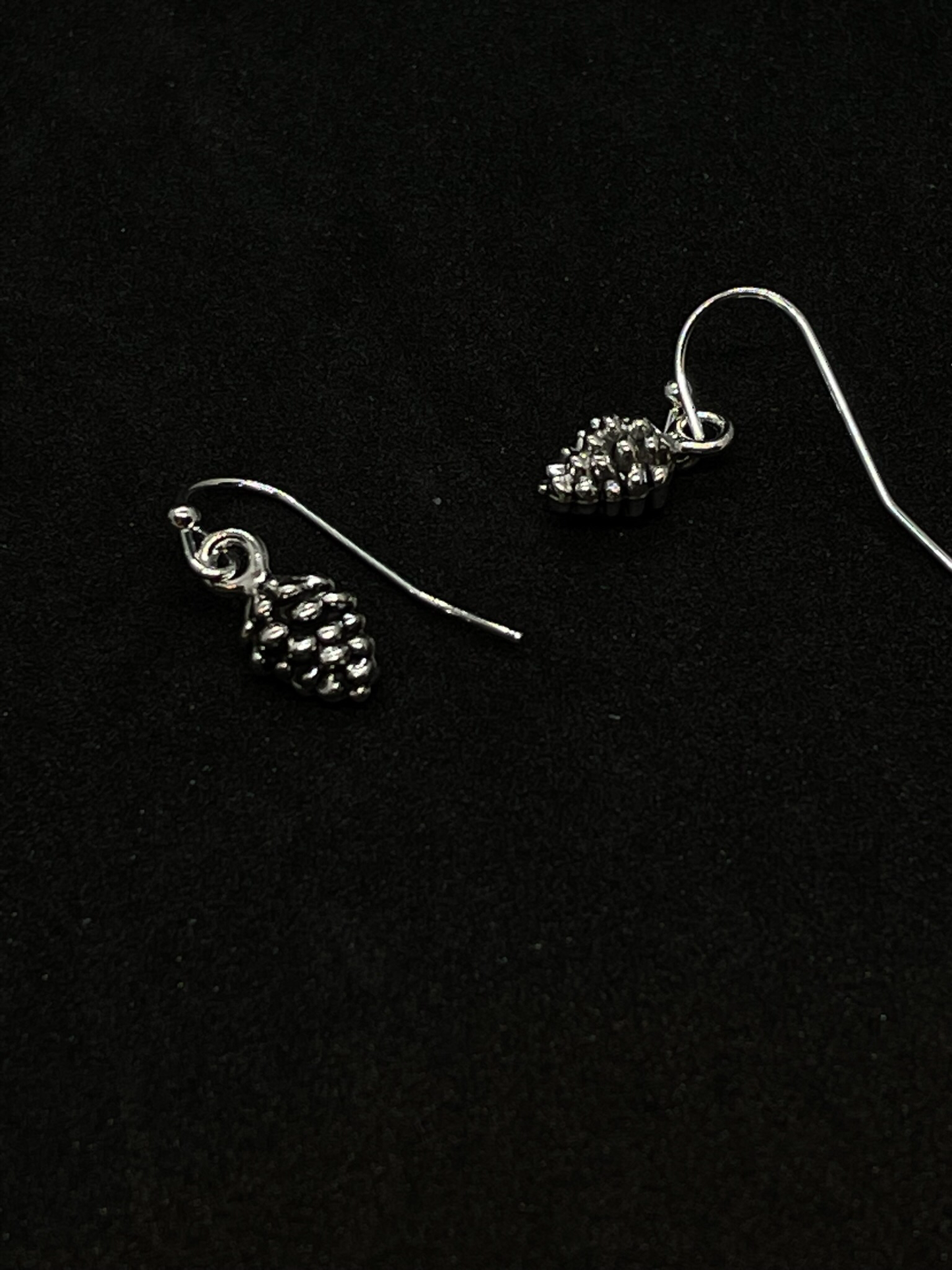 Festive fir cone drop earrings