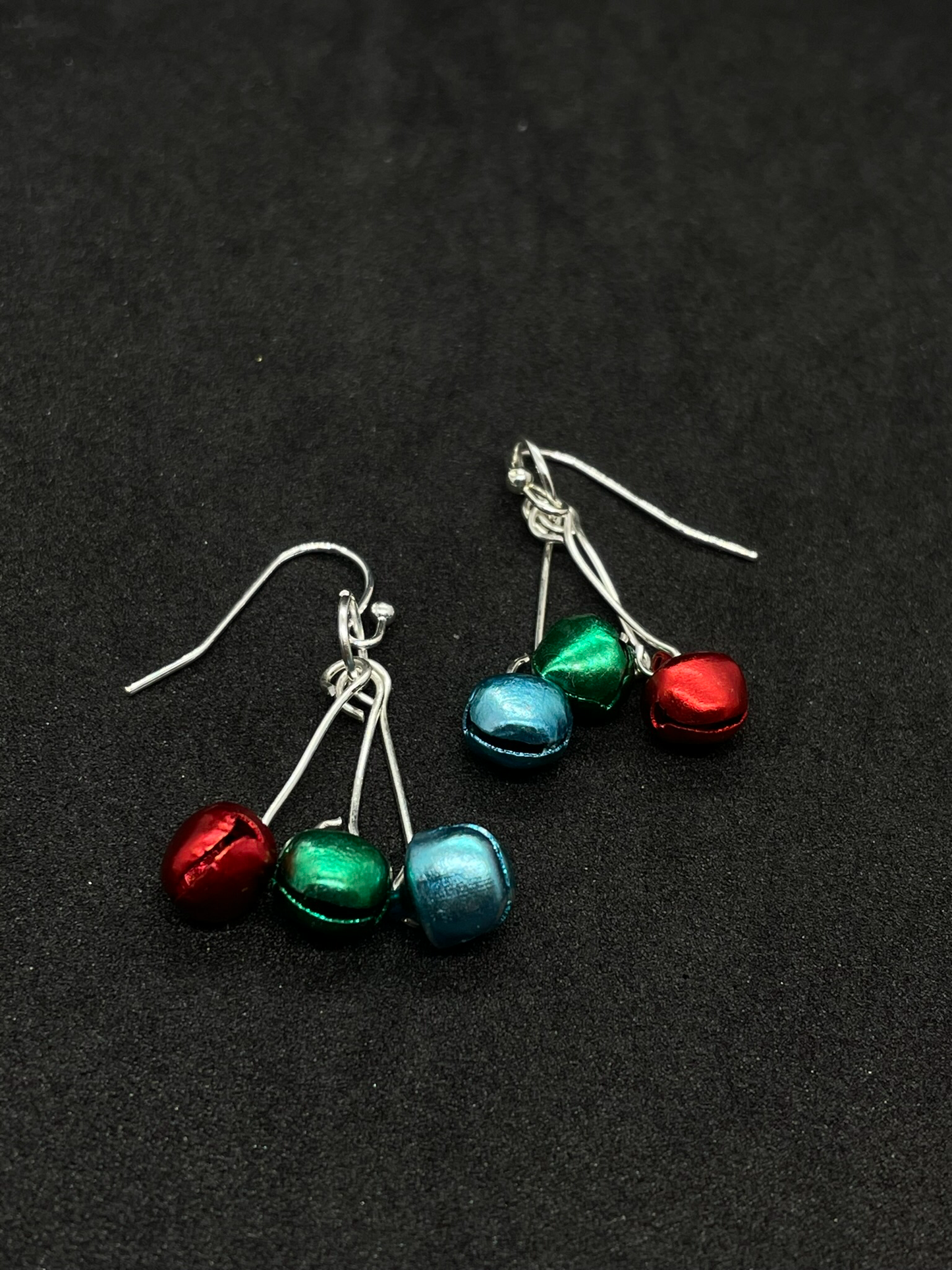 Festive bell drop & hoop earrings