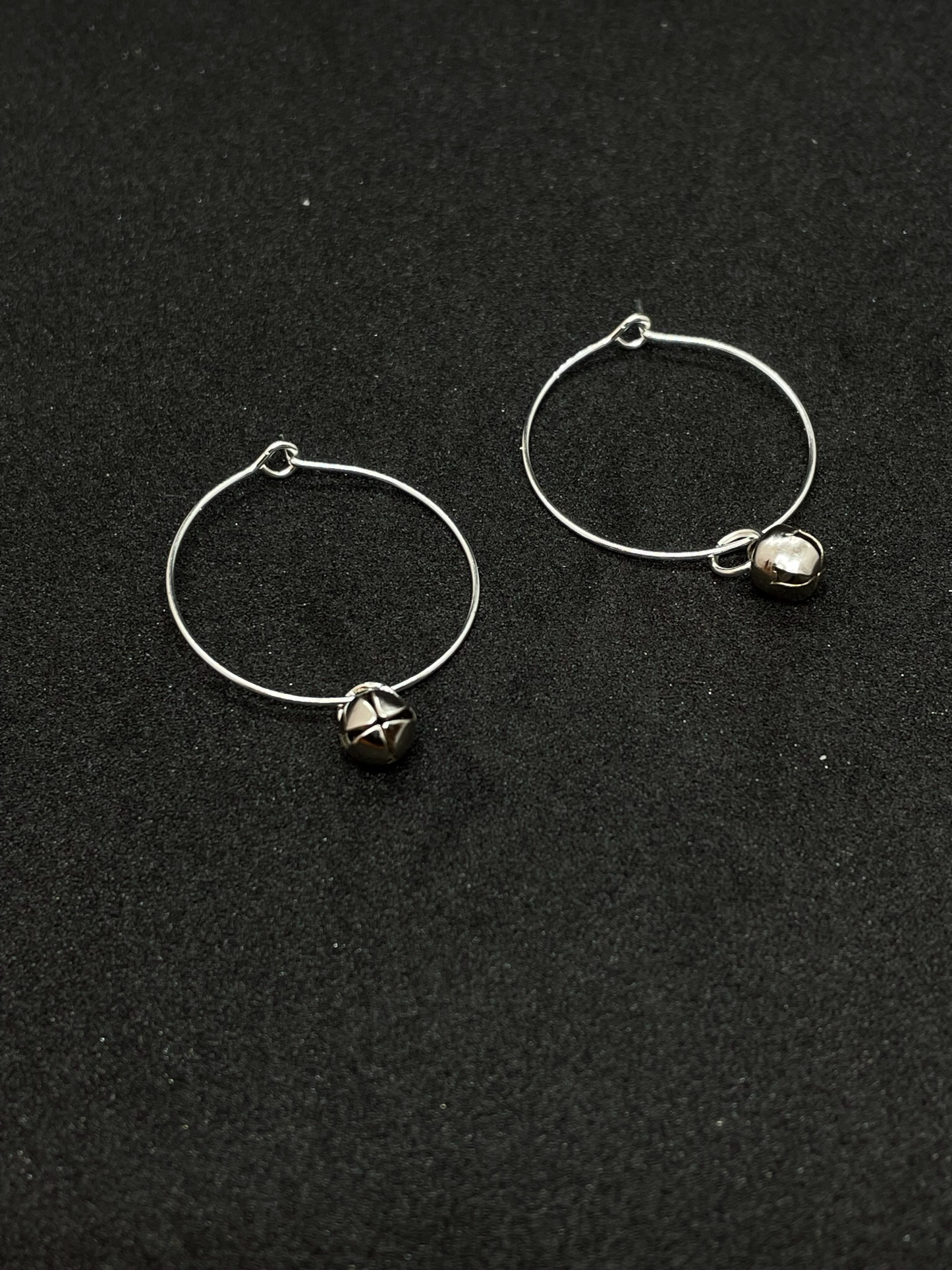 Festive bell drop & hoop earrings