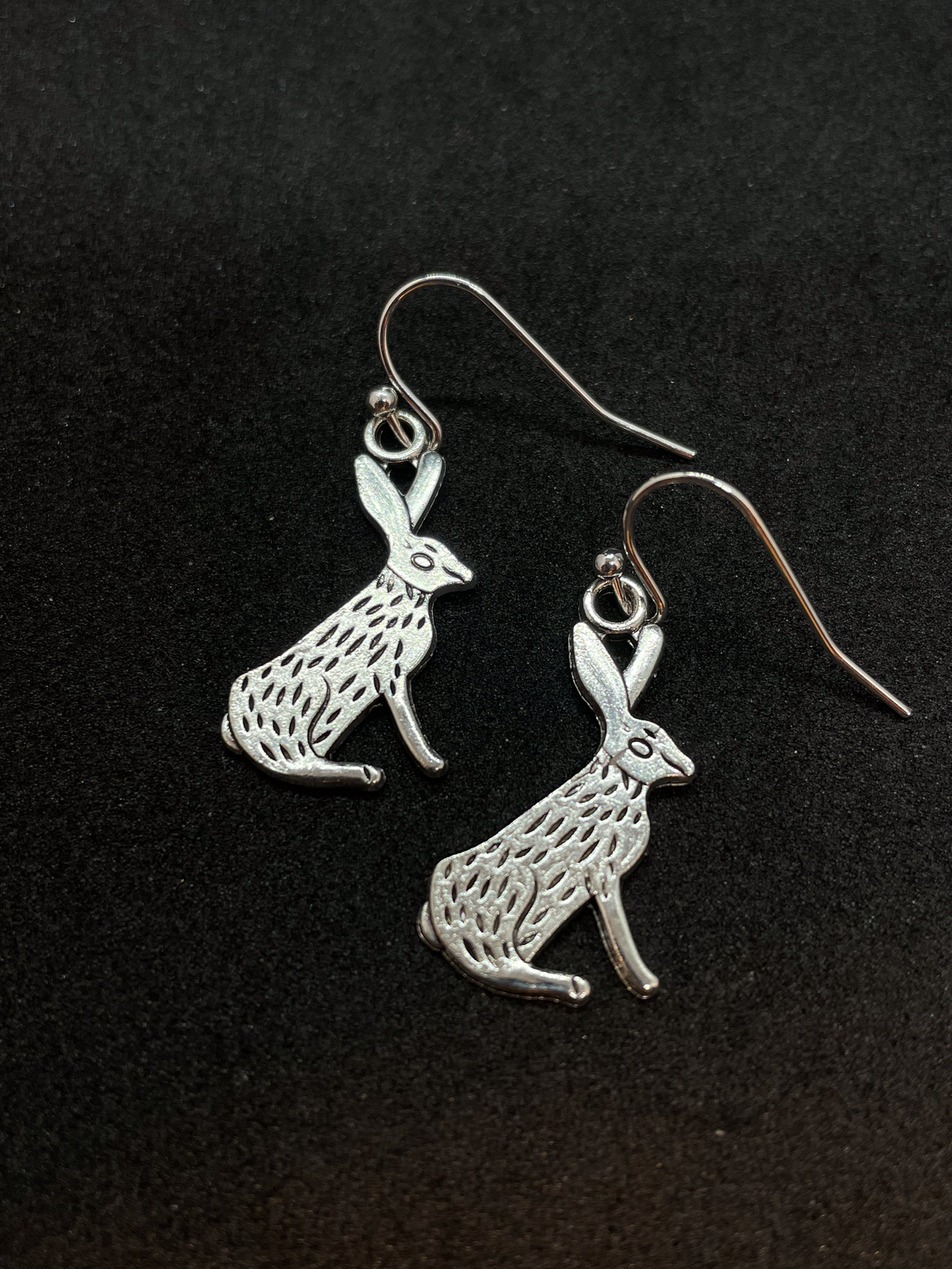 Spring bunny drop earrings