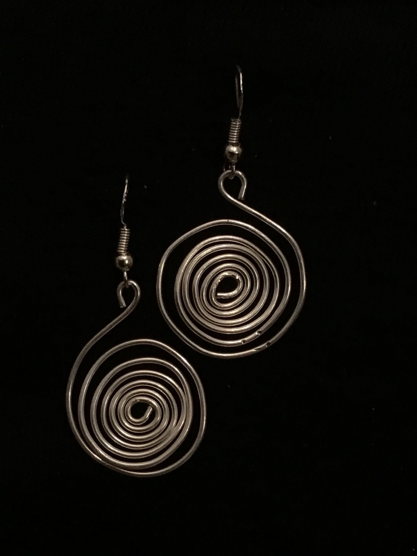 Wire coil earrings