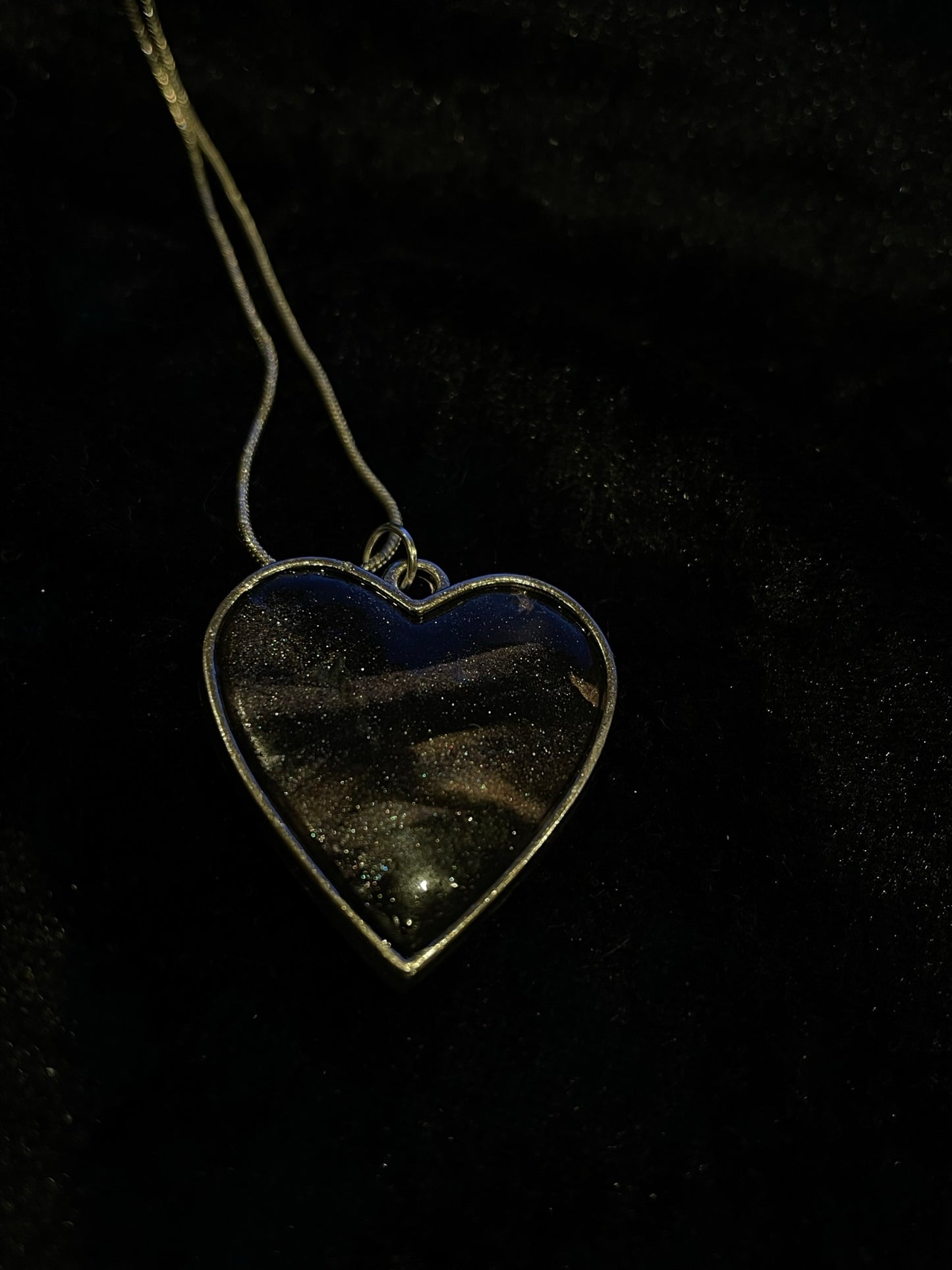 Black & gold Polymer clay necklace
