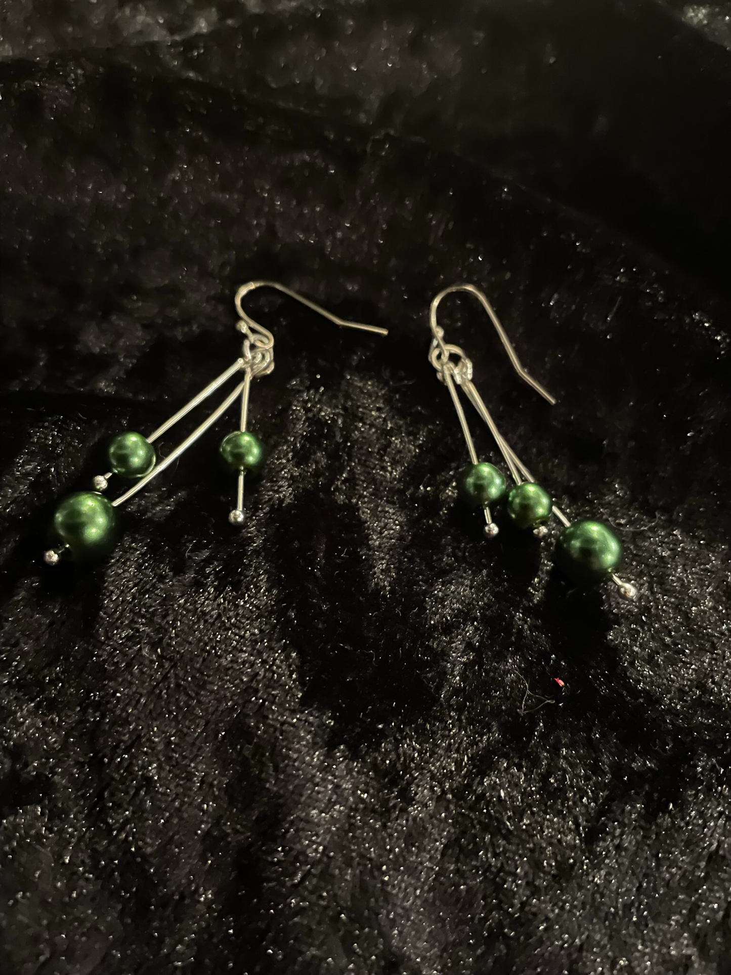 Festive drop earrings with beads