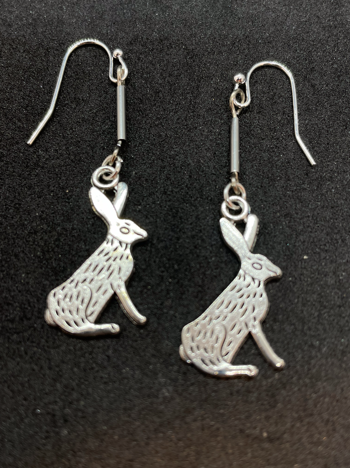 Spring bunny drop earrings