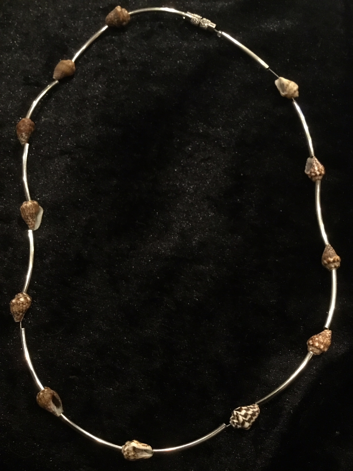 Wire & shell necklace