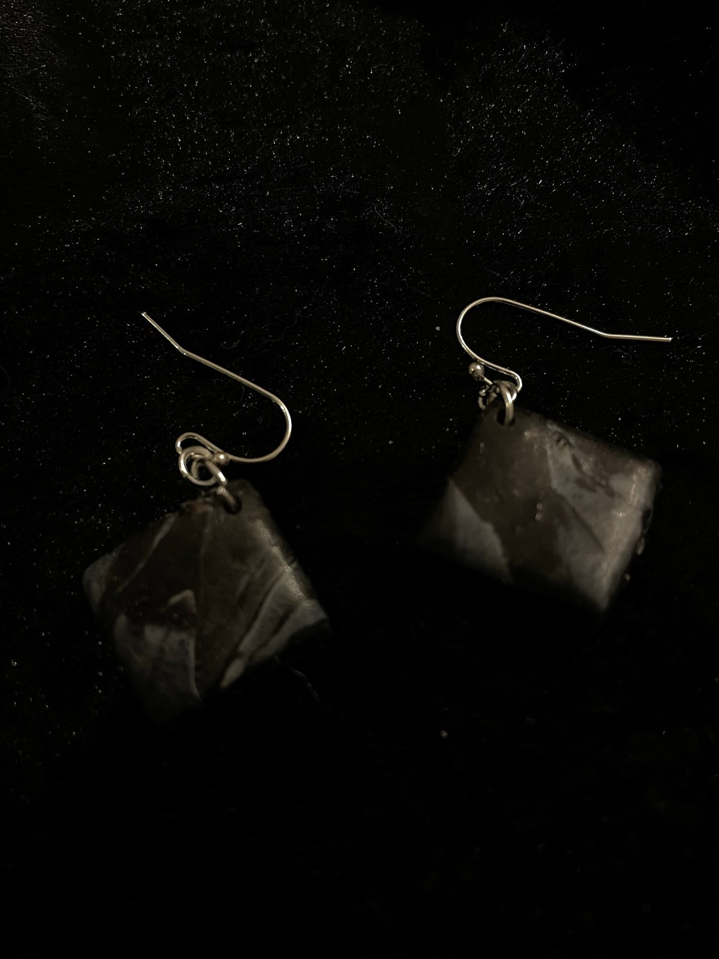 Black & grey Polymer clay earrings