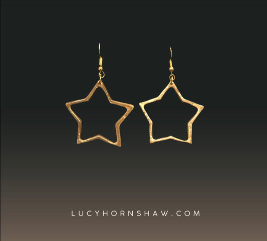 Bronze star earrings