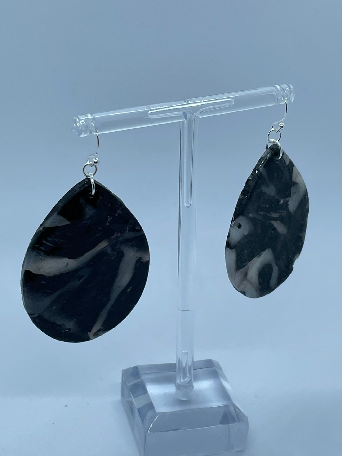 Black & white Polymer clay earrings