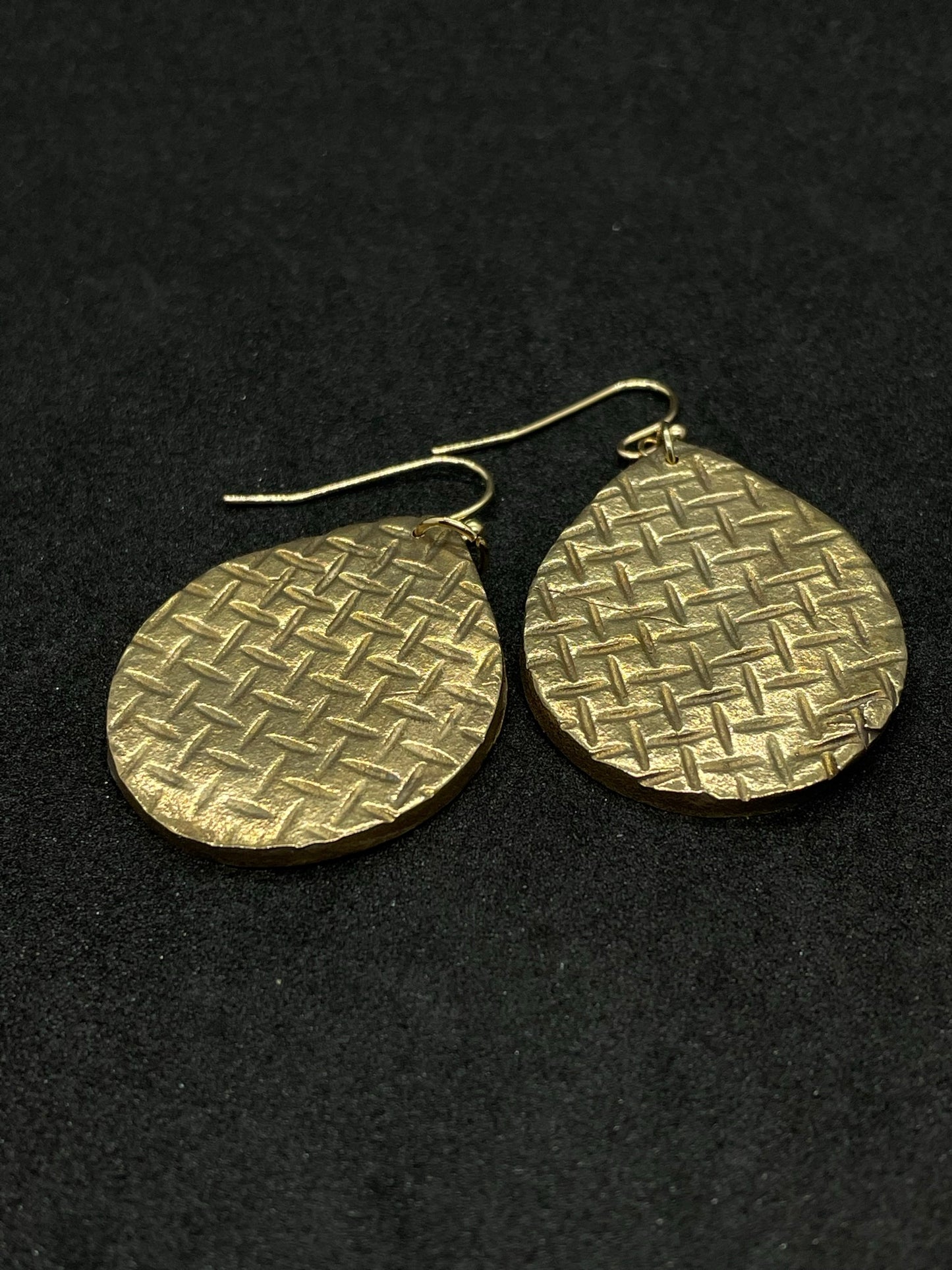 Bronze teardrop earrings